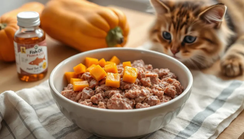 Top 6 Vet-Approved Homemade Wet Cat Food Recipes for Digestion 6 A smooth mixture of ground beef and pumpkin for cats.
