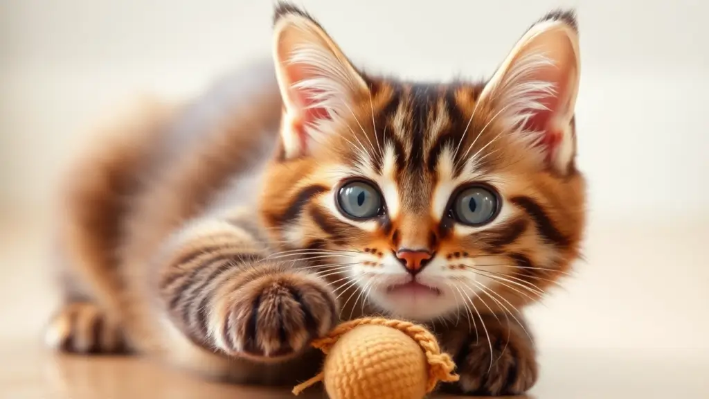 Top 6 Vet-Approved Homemade Wet Cat Food Recipes for Digestion 8 A playful cat with bright eyes and a shiny coat, showing the positive effects of balanced homemade wet cat food recipes.