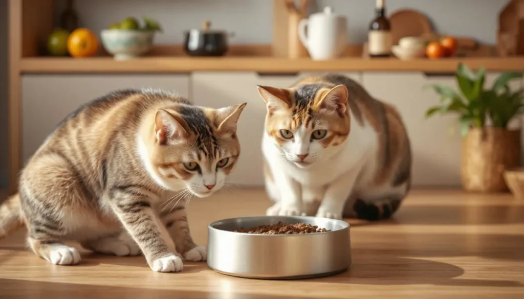 Purina Beyond Cat Food in a bowl with fresh ingredients like chicken, fish, and vegetables, showcasing natural and healthy nutrition for cats.