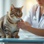 A detailed infographic illustrating the cat vaccination schedule year by year.